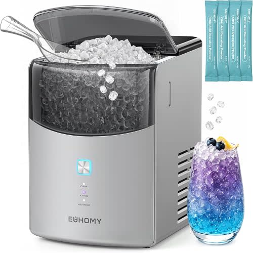 Euhomy Countertop Nugget Ice Maker, 35lbs Daily Sonic Crushed Ice Machine