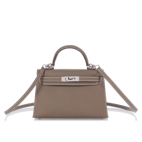 Etoupe Epsom Mini Kelly 20 II Palladium Hardware, 2021