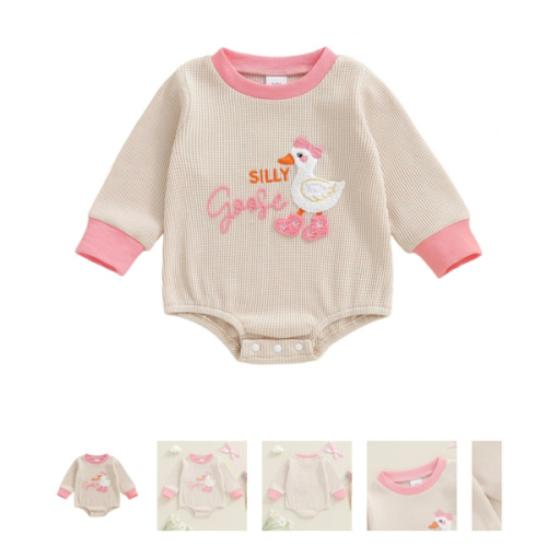 SILLY GOOSE Long-Sleeve Onesie - Hazel & Bo