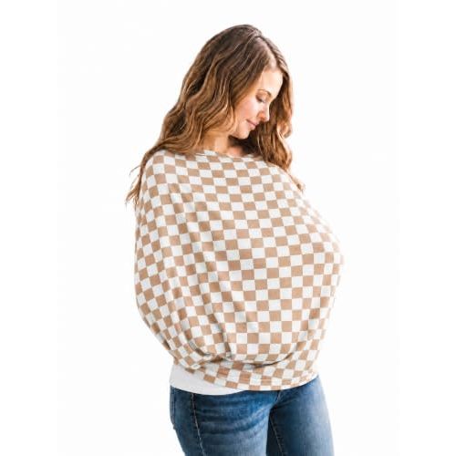Copper Pearl Nursing Cover for Breastfeeding – Multi-Use Baby Car Seat Cover, Stroller Cover & Breast Feeding Cover Up for Women, Stretchy Breathable High Quality Cover for Boy or Girl, Rad