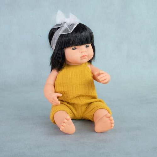 Baby Doll Asian girl 15'' (box) - My Friends & Me - Miniland | Maisonette
