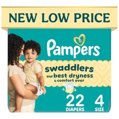Pampers Swaddlers Sensitive Disposable Diapers - Size 4 - 22ct