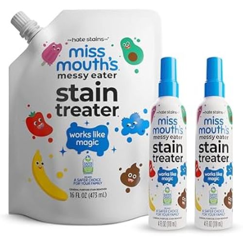 Miss Mouth's Messy Eater Stain Treater Kit, 2 Sprays & 16 Oz Refill