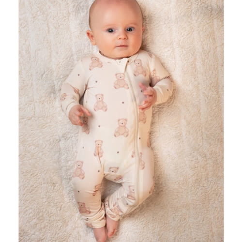 Zippered Romper (Teddy) – Snuggle & Slumber