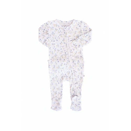 All Bamboo Waffle Zipper Footies