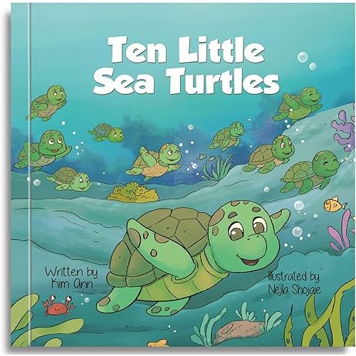 Ten Little Sea Turtles Hardcover – Picture Book, June 1, 2024