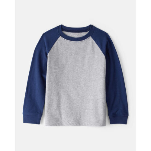 Toddler Boy Long-Sleeve Raglan Tee - Grey - 3T