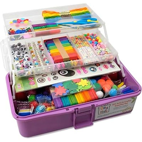 Olly Kids Craft Kit, Arts & Crafts Supplies Set for Kids Ages 4-8