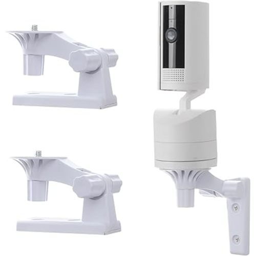Wall Mount Only Compatible with Ring Pan-Tilt Indoor Cam (2024 Release)–Not Compatible with Other Ring Camera Models,2 Pack Adjustable Angles Bracket 180 Degree Rotation Easy to Install
