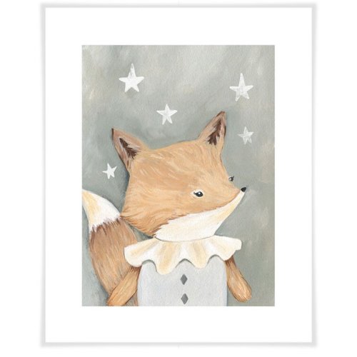 Briselda the Fox Paper Print