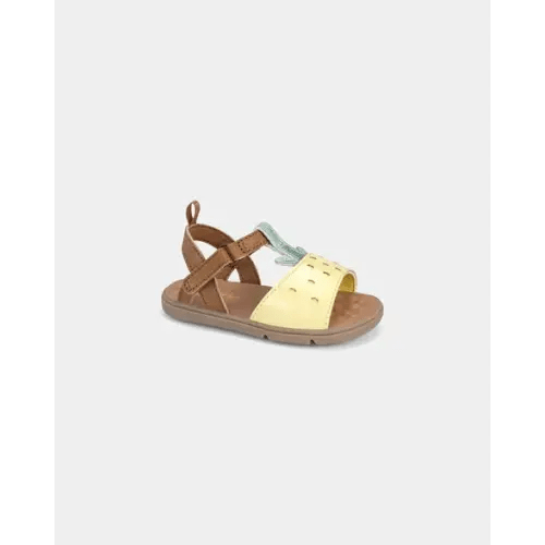Baby Girl Every Step® First Walker Pineapple Sandals - Yellow | Carter's