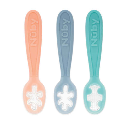 Baby's First Spoons | Peach, Blue, Aqua
