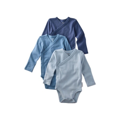 Sterling Side Snap Organic Cotton Assorted 3-Pack Bodysuits, 0-3M