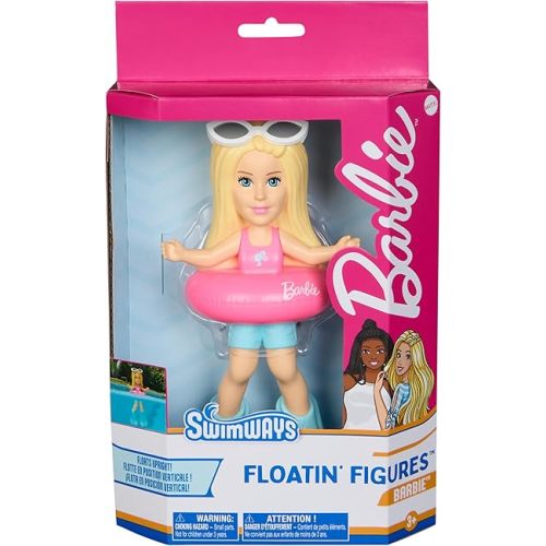 SwimWays Barbie Floatin' Figures, Swimming Pool Accessories & Kids Pool Toys, Barbie Party Supplies & Water Toys for Kids Aged 3 & Up