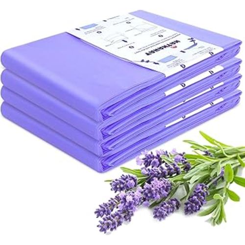 Refills Compatible with Dekor Classic, 30% Extra Length Diaper Pail Refills 4 Pack Diaper Pail Liners Lavender Scent