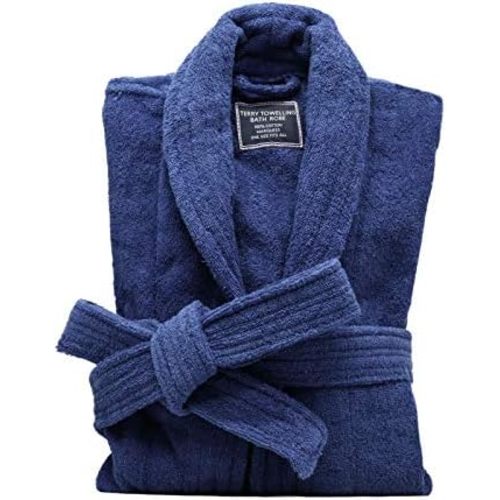 Marquess All-Cotton Bathrobe Thick Plush Cloth Housecoat Terry Toweling, Sweat Steaming Clothes Comfortable & Warm