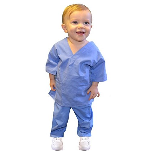 Ceil Blue Toddler Scrubs Doctor Nurse Veterinaian Kids Costume