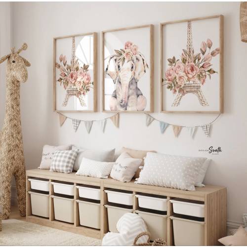 Paris nursery decor