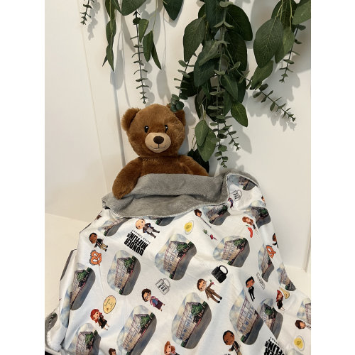Personalized The office baby blanket dunder mifflin lovey michael scott