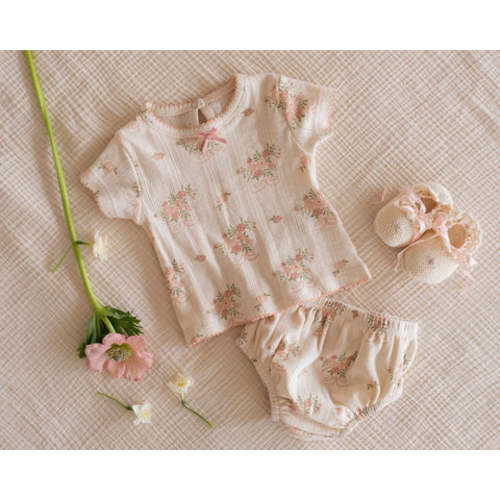 Pointelle Bloomer Set in Parfait Pink