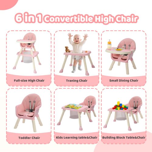 JOYMOR 7 in 1 Convertible High Chair for Babies and Toddlers Learning – Joymor