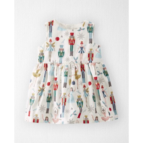 Baby Girl Organic Cotton Dress in Nutcracker Print - Little Planet | Carter's