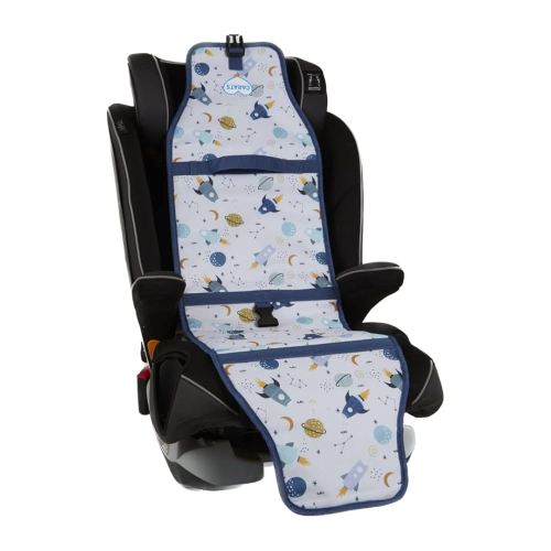 Car Seat Cooling Pad for Babies, Toddlers, and Kids - Comfortable and Durable Cooling Pad for Hot Summer Days - One Size Fits All, Space White