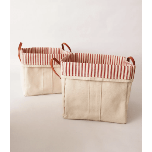 Cotton Canvas Storage Bin/s