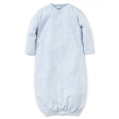 Simple Stripes Blue Convertible Gown Newborn