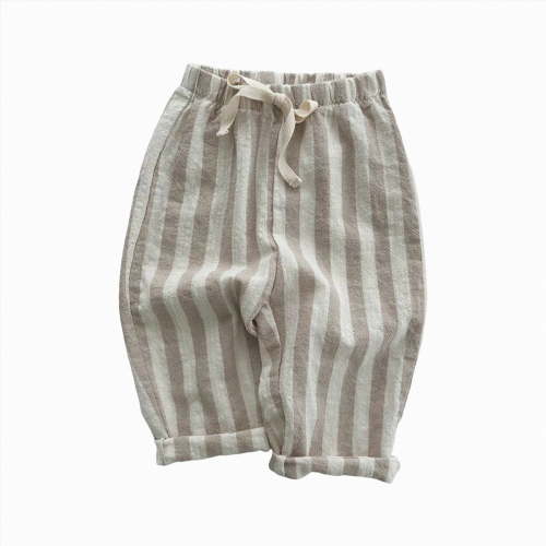 Hessimy Baby Boys Jeans Wide Leg Elastic Waist Solid Color Streetwear For Winter Hip Hop Daily Wear Casual Outings Leisure Cute (Khaki,3-6 Months)