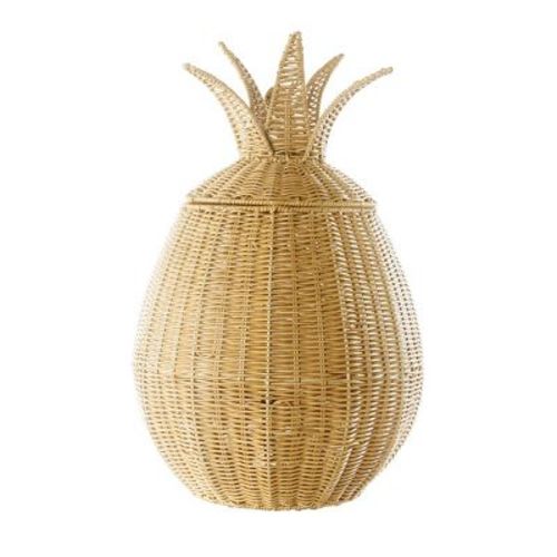 Kaplan Early Learning Pineapple Washable Wicker Floor Basket