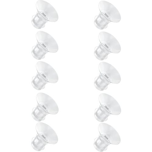 Flange Inserts 20mm for Medela,Spectra 24mm Shields/Flanges,Compatible with Momcozy S12 Pro/S9 Pro/S9/S12 Wearable Breast Pump,Reduce 24mm Nipple Tunnel Down to 20mm,10PCS