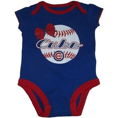 VF Chicago Cubs Girl's Fan Series Infant Creeper Bodysuit - Team Colors