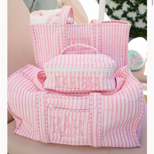 Quilted Block-Print - Stripe Collection