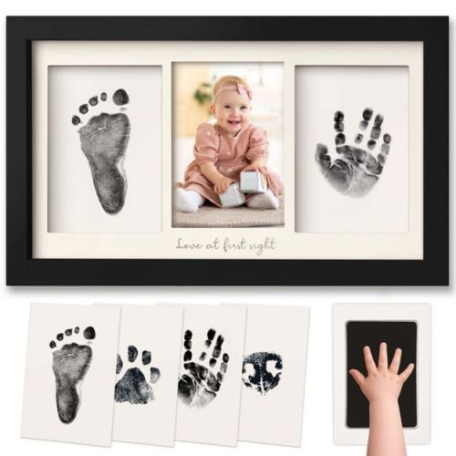 Duo Clean Touch Inkless Hand & Footprint Frame Kit (Onyx Black)