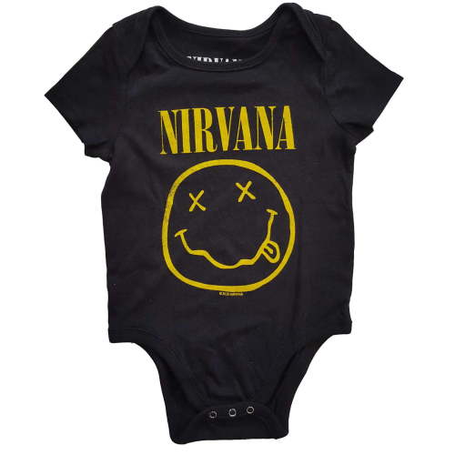 Nirvana Kids Baby Grow: Yellow Smiley (3-6 Months)