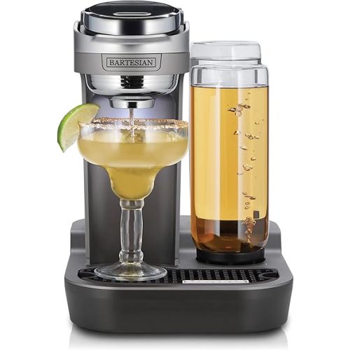 Bartesian Duet Cocktail Machine and Margarita Maker - Compact Home Bartender Mixologist Drink Mixer with 2 Glass Spirit Bottles - Automatic Machine Creates Premium Cocktails and Mocktails in Seconds
