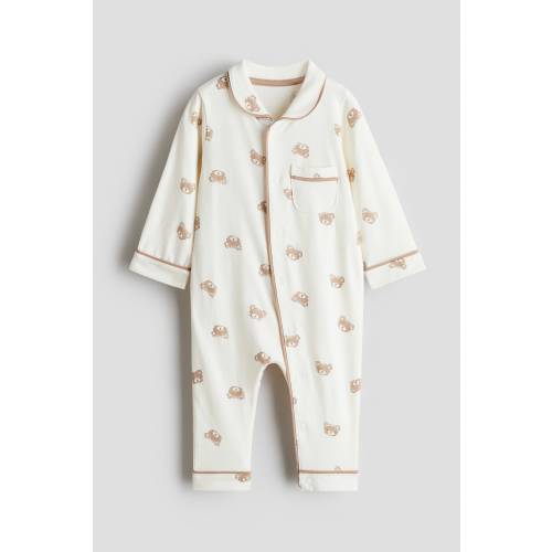 COTTON JERSEY PAJAMA JUMPSUIT