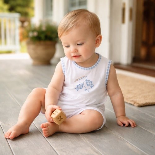 Gone Fishing Applique Bubble