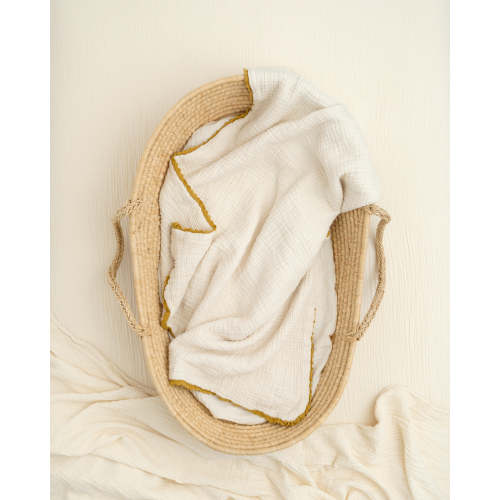 Soft, Heirloom Lace Baby Blanket | Organic Cotton Gauze | Willaby – willaby