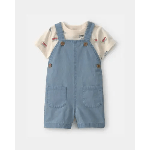 Baby 2-Piece Beachy Van Shortall Set - Blue | Carter's