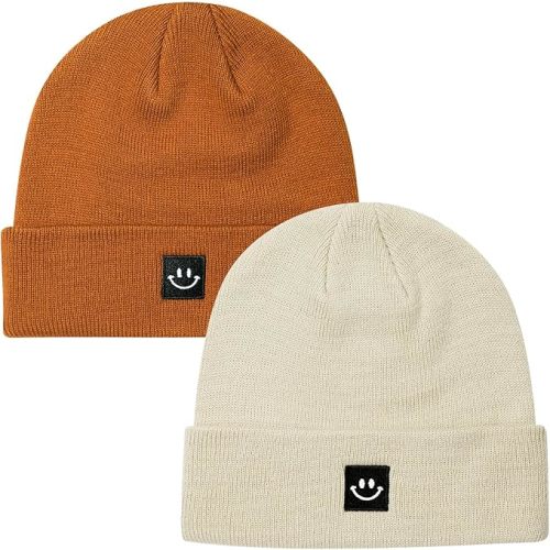 Paladoo 2Pack Baby Beanie Knit Toddler Hat for Girls Boys 0-8 Years