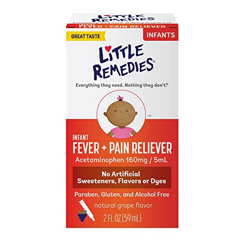 Little Remedies Infant Fever & Pain Reliever, Natural Grape Flavor, 2 fl oz