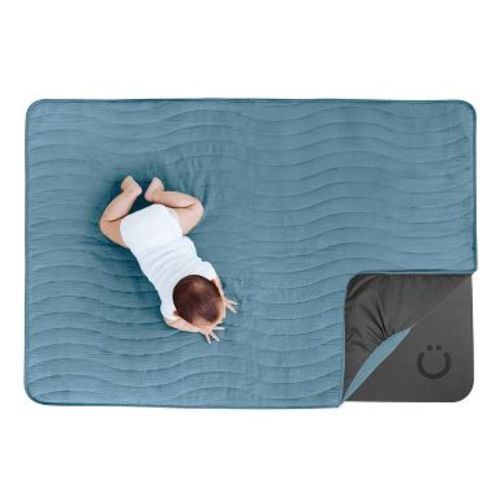 Ubbi Baby Play Mat with Soft Washable Cover - Open Water/Blue