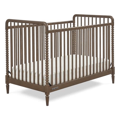Delta Children Saint 4-in-1 Convertible Crib - Greenguard Gold Certified, Teak Brown