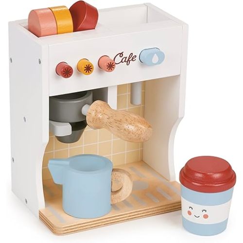 Barista Set - Wooden Coffee Machine