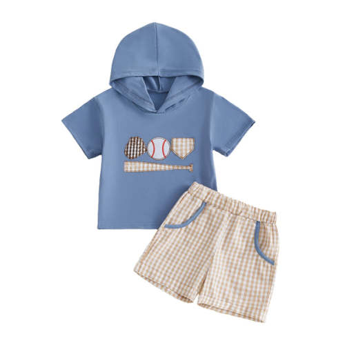 BASEBALL Checkered Hoody Outfit - Hazel & Bo