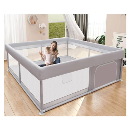 Baby Playpen 50x50 Inch, Play Pens for Babies and Toddlers Baby Fence Play Yards for Indoor & Outdoor with Breathable Mesh Anti-Fall Playpen