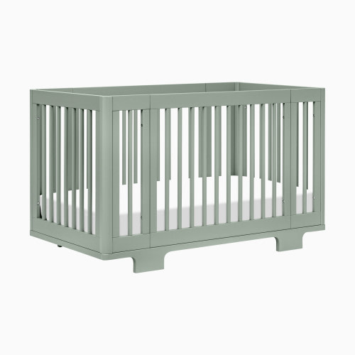 babyletto Yuzu 8-in-1 Convertible Crib with All-Stages Conversion Kits - Light Sage