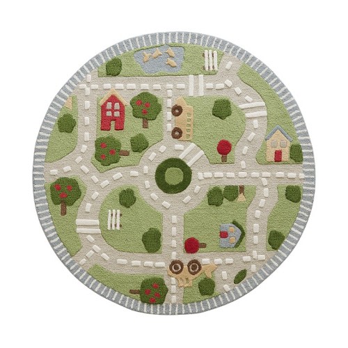 3-D Activity Play in the Park 5' Round Rug